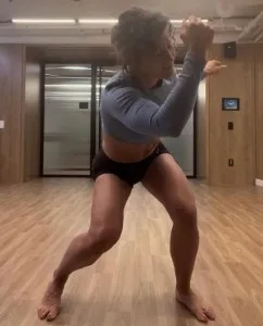 Danielle Roberts dancing