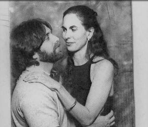 He was not bashful being photographed with Pam in what some might think of as endearing poses