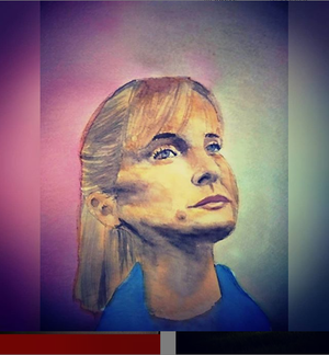 MK10ART's painting of tragic Allison Mack.