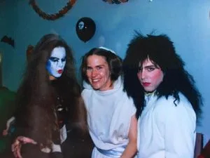 Pam Cafritz, Karen and Keith Raniere at a party.