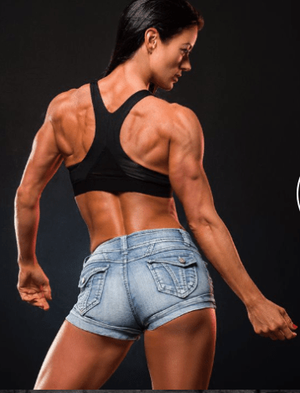 There are some who find a body-builder/body-obsessed female attractive. But it remains doubtful that anyone is as attracted to Kim as she is to herself.