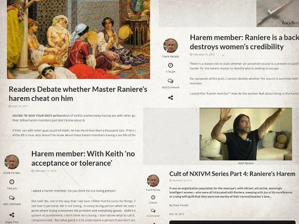 The Frank Report shone the light on Keith Raniere's harem.