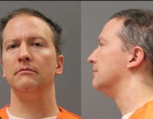 Derek Michael Chauvin is an American former police officer who was convicted of the murder of George Floyd in Minneapolis, Minnesota. He is awaiting sentencing.