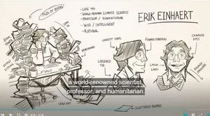 In a proposed Nxivm cartoon series, Carbon Crimes, Erik Einhaert is a thinly disguised Keith Raniere who is brilliant and wonderful.