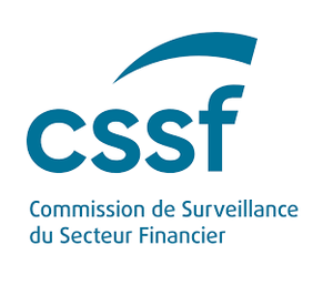 Logo of the Commission de Surveillance du Secteur Financier (CSSF), the financial regulatory authority in Luxembourg, featuring a stylized blue design.