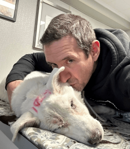 Allan Kassenoff and dog