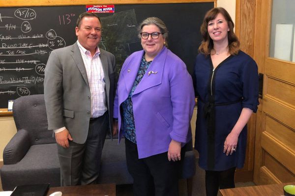 Todd Garofano, Assemblywoman Carrie Woerner and Tom's wife Holly Condon Garofano, initial director of the NYS Association of Salon & Spa Professionals