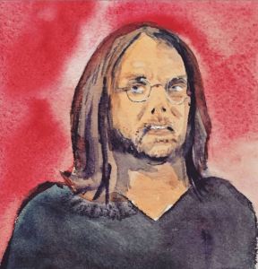 MK10ART's glorious painting of The Vanguard, leader of Nxivm and DOS - and soon to be convicted sex offender.