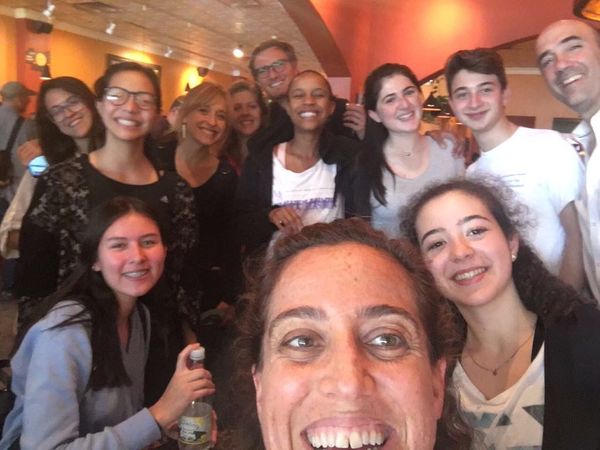 The smiley faces of NXIVM. Readers are asked to identify the people in this picture [and other pictures].