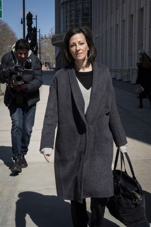 March 18, 2019 - New York, New York, United States: Lauren Salzman leaves the Federal Courthouse in Brooklyn escorted by her legal team. (Natan Dvir / Polaris Images)