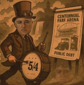 Restaino lampooned for his myopic desire for an arena.
