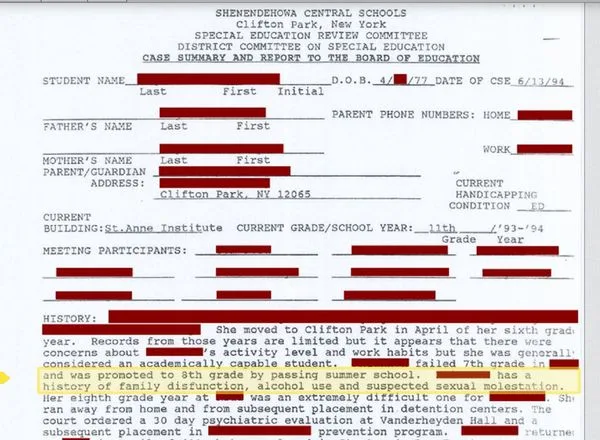 school report 1