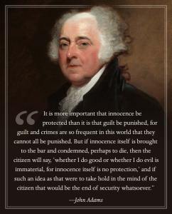 Freedom due process john adams