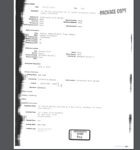 chain of custody camera card 1