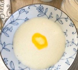 Cream of Wheat is real good with butter. But it might make you vomit seven years after you ate it. So be careful. Maybe you better eat soup.