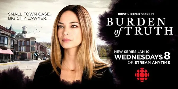 Kristin Kreuk plays a brave lawyer on the  Canadian taxpayer funded TV show Burden of Truth.
Her character risks her career to protect young women.