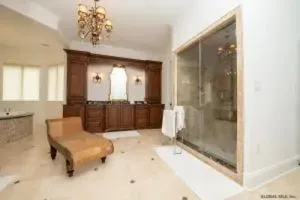 Master bathroom dressing area