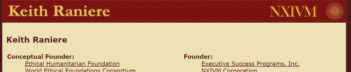 Raniere bio page link to Mega IQ test: Page not found or Raniere’s intellect not found?