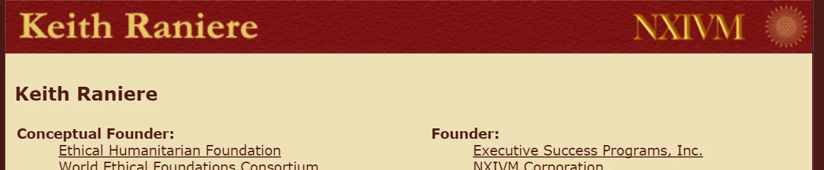 Raniere bio page link to Mega IQ test: Page not found or Raniere’s intellect not found?