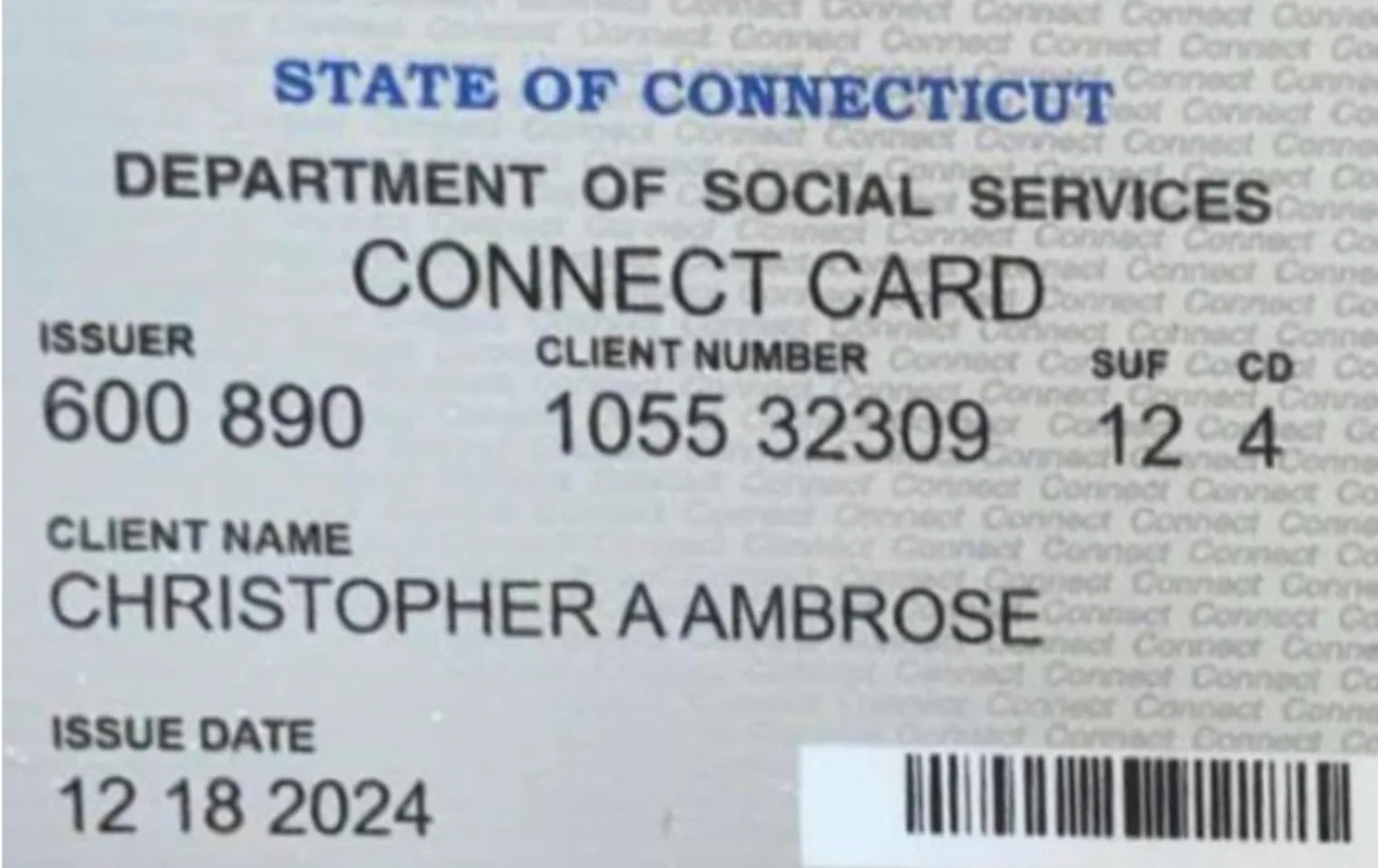 Ambrose Stole His Daughter’s Identity for Food Stamps