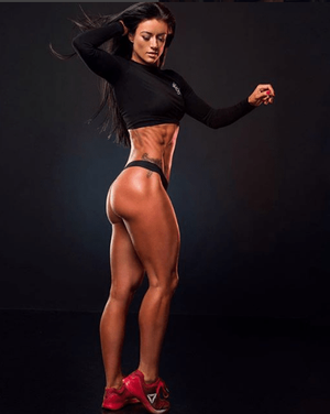 Kim Constable is big on killer glutes.