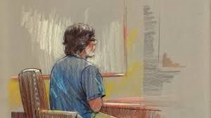 Here is another magical sketch of Keith as he sits in a Fort Worth courtroom after having been arrested for sex trafficking. "It's all a mistake" his devotees said. "He'll be released in a matter of hours."