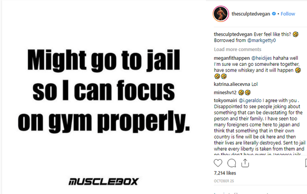 Kim asks, "Ever feel like this? 🤣" We should ask Keith Raniere, her leader. He is in jail right now but may not be focusing on gym - as Kim imagines.