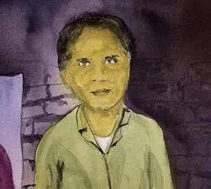 MK10ART portrait of Keith Raniere in prison.