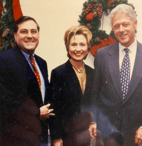Steve Pigeon with Hillary and Bill Clinton at