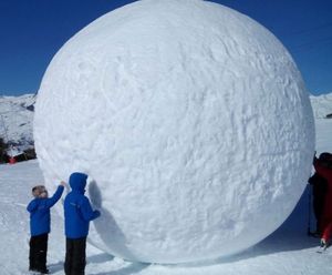 Snowball size that hit Trooper as described by NYSP.