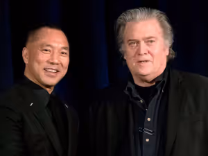 Mile Guo and Steve Bannon