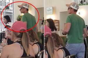 Anthony Weiner At Westville Restaurant (Photo Credit - New York Post)