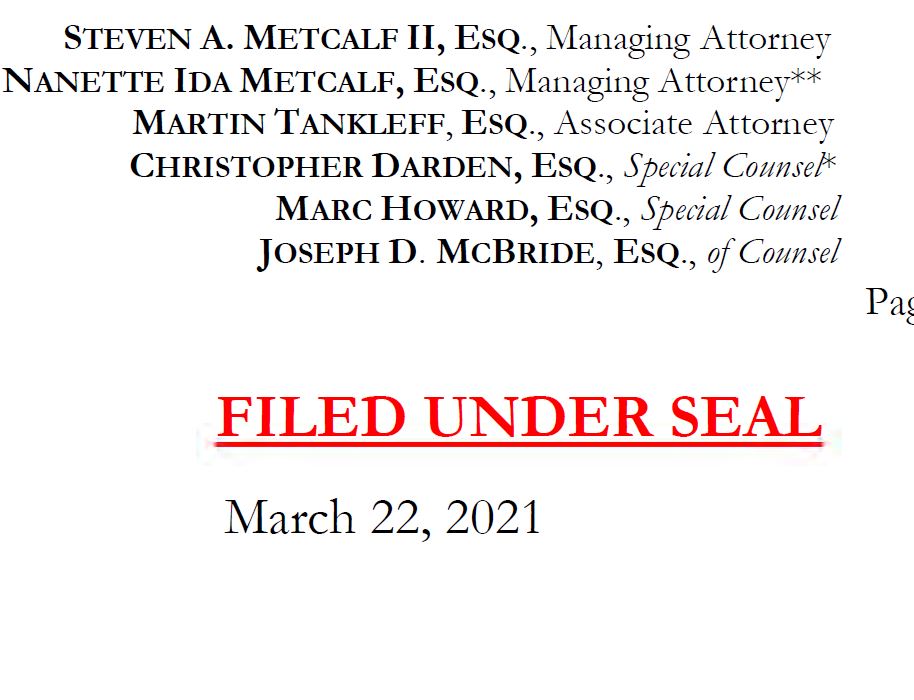 Mess-Up! Raniere ‘Victims’ Full Names Published Accidentally Online on Government Website –Defense’s Restitution Claims Filed Under Seal Is Live for Hours Before Taken Down