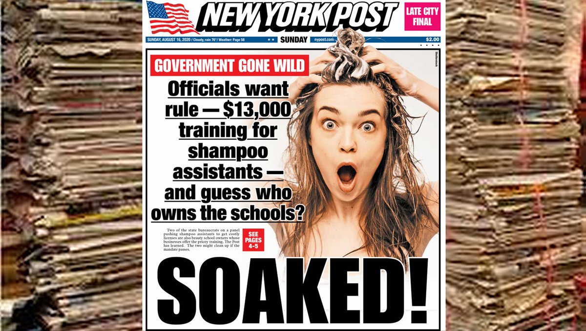 New York – the Unfriendly State — Job-Killing Shampoo Assistant Licensing Bill Reveals Ethical Conflict