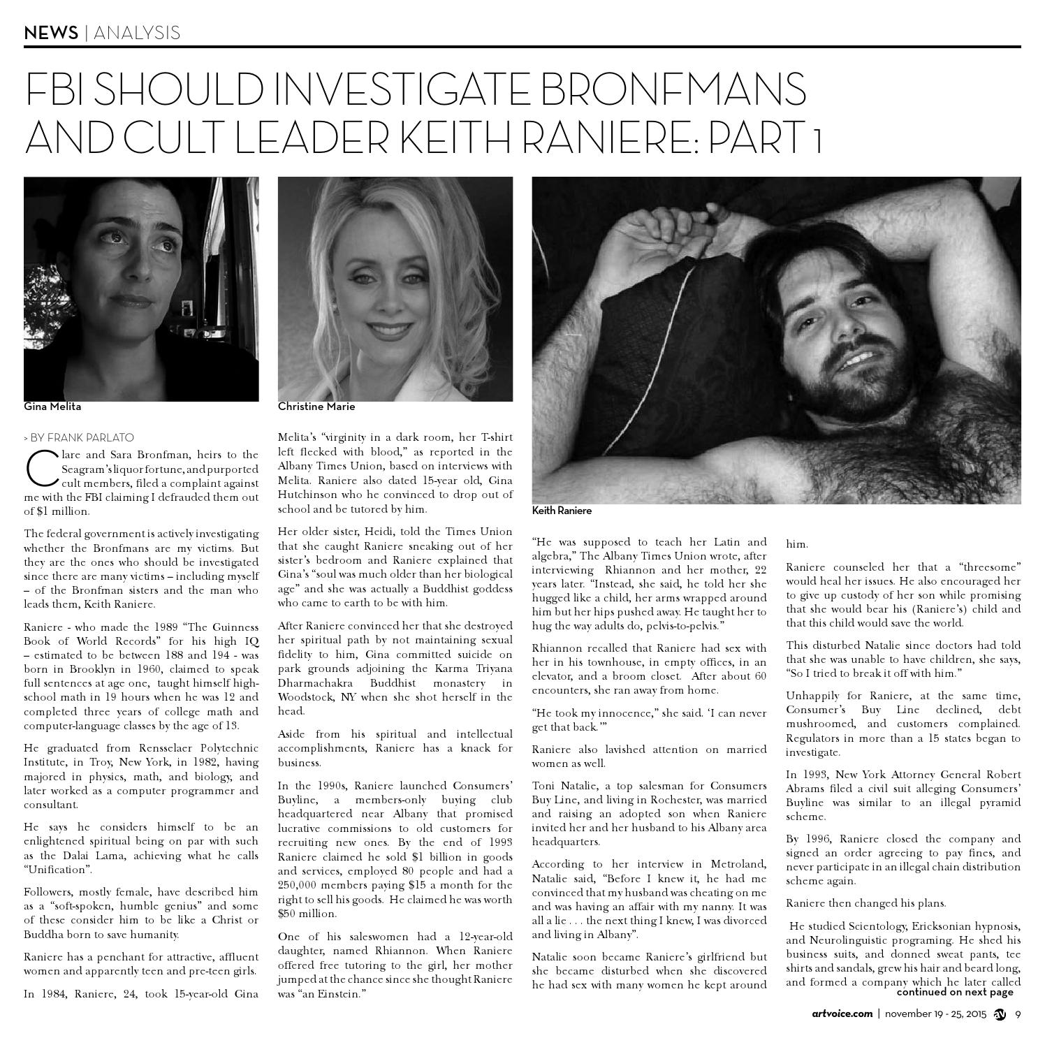 Parlato response to allegation: ‘You only speak out because you were charged by Bronfman-Raniere crime family’