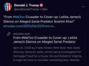 Trump Letitia James Dubose
