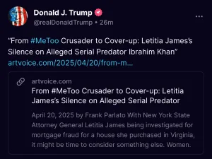 Trump Letitia James Dubose