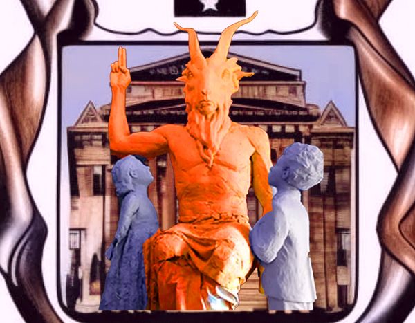 Symbolic representaiton of a family court judge disposing of custody for someone's children,