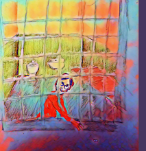 MK10ART's painting of the wonderful Vanguard of NXIVM in his native habitat.