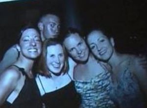 Ivy Nevares [far right] with her friends at NXIVM. Lauren Salzman [left].