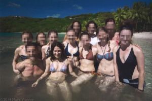 Bikini-clad NXIVM women in Fiji