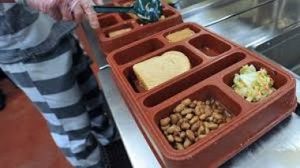 Typical prison meal for those on the "No Flesh Diet".