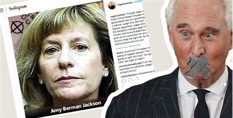 Judge Amy Berman Jackson Is Over the Top Enemy of First Amendment in Roger Stone Friends and Family Gag Order
