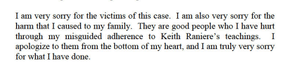 Mack showed limited sympathy for her victims in a previous statement.