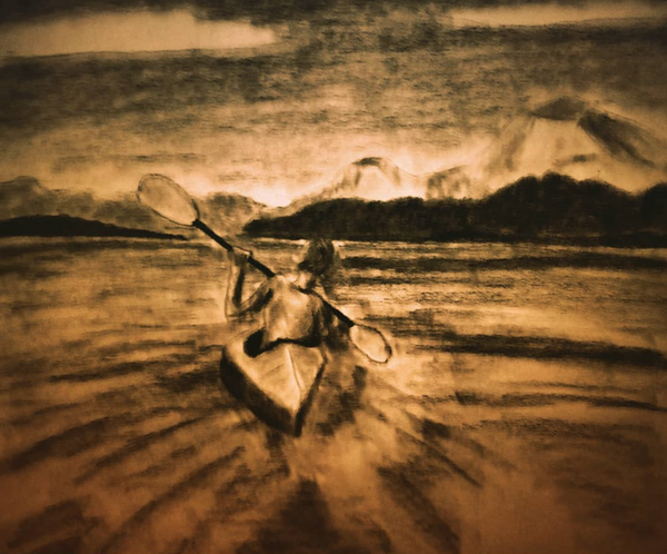 MK10ART - Kristin Snder on a kayak -- but did she really commit suicide on a kayak?