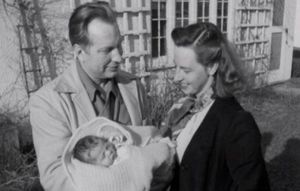 L . Ron Hubbard with second wife and baby.