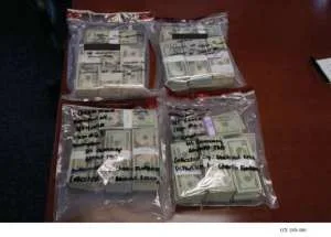 And cash in bags, nice and green.