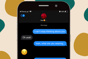The above screenshot is a generic example of “sexting.”