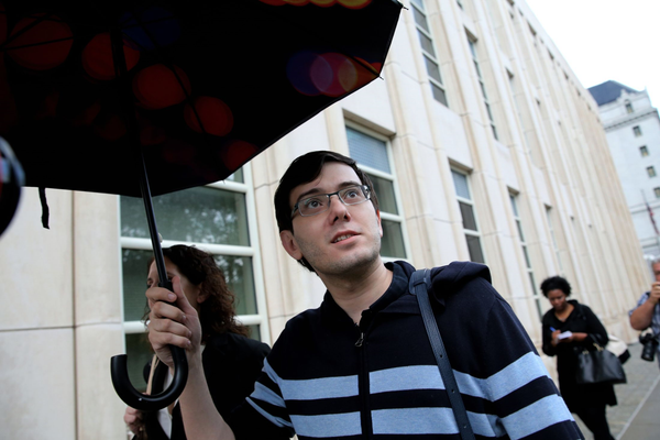 Martin Shkreli in New York in August 2017 (Photographer - Peter Foley - Bloomberg)