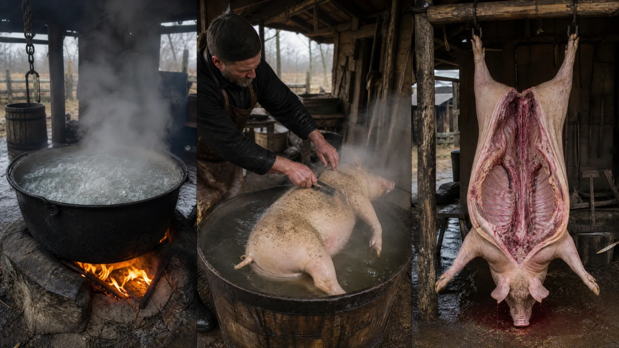 pig butchered